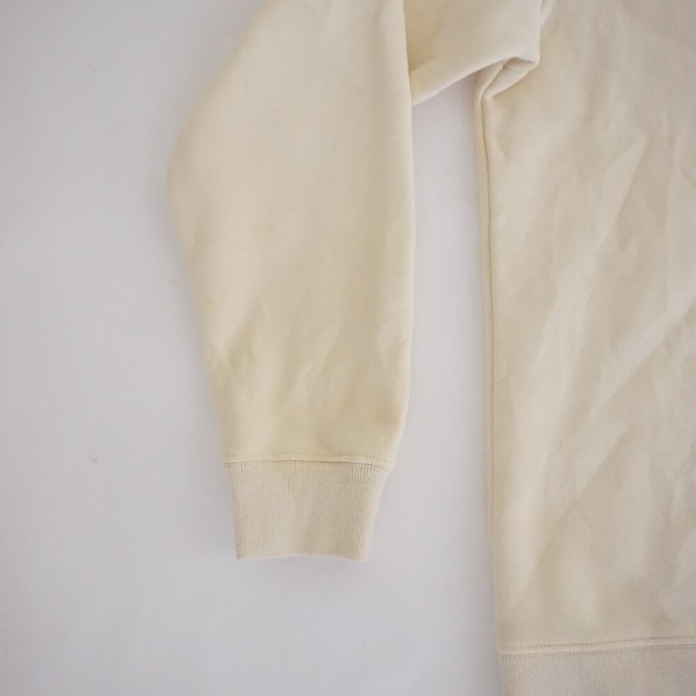 Cream Graphic Crewneck Sweatshirt with Horse Motif - Picture 7 of 11